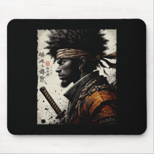 Afro-Amerikaanse Samurai Vintage Afrikaanse Bushid Muismat