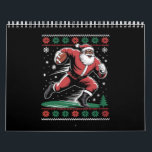 Afro-Amerikaanse Santa Football Ugly Christmas Kalender<br><div class="desc">Afro-Amerikaanse Santa Football Ugly Christmas</div>