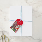 Afro-Amerikaanse Santa Gift Label Cadeaulabel (Met Touw)