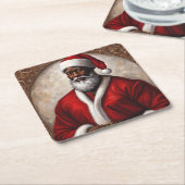 Afro-Amerikaanse Santa Onderzetters (Schuin)