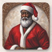 Afro-Amerikaanse Santa Onderzetters (Voorkant)