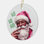 Afro-Amerikaanse Santa Personal Kind's Christmas Keramisch Ornament (Links)