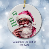 Afro-Amerikaanse Santa Personal Kind's Christmas Keramisch Ornament