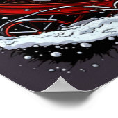 Afro-Amerikaanse Santa's Sleigh RIde Poster (Hoek)