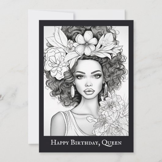 Afro-Amerikaanse schoonheid | Kleur je eigen Brief (Voorkant)