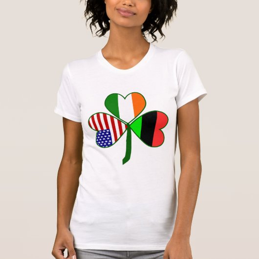 Afro-Amerikaanse Shamrock.png T-shirt (Voorkant)