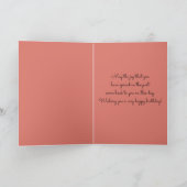 Afro-Amerikaanse Silhouette Verjaardag Kaart (Binnen)