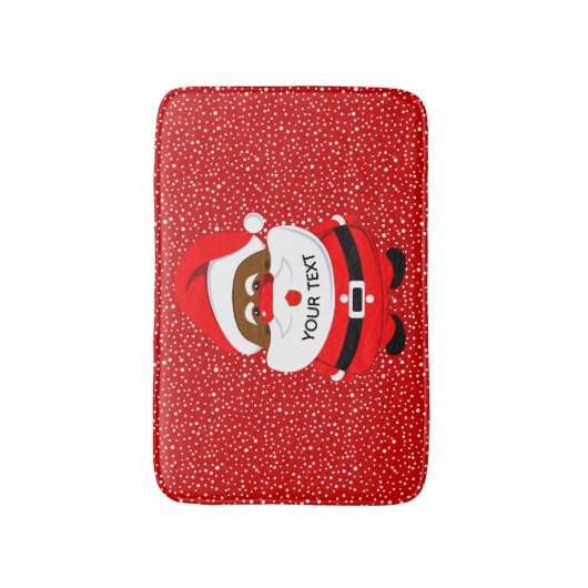 Afro-Amerikaanse Sinterklaas, Kerstvakantie Badmat (Voorkant Verticaal)