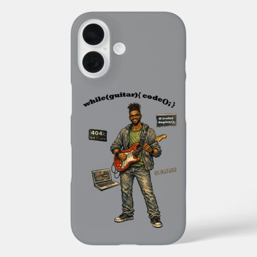 Afro-Amerikaanse software-ingenieur gitaarspeler Case-Mate iPhone Case (Achterkant)