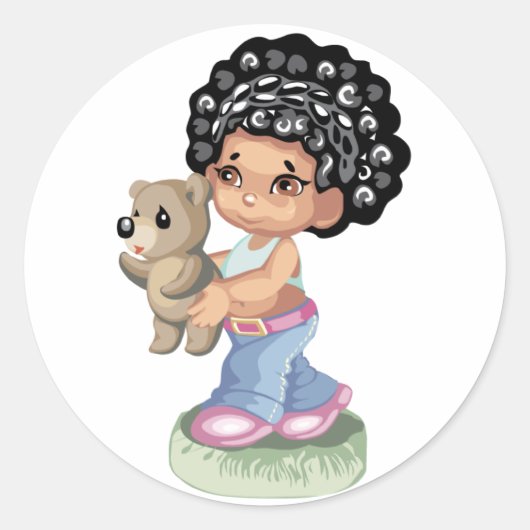Afro-Amerikaanse Sticker (Voorkant)