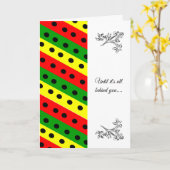 Afro-Amerikaanse sympathie Kaart (Gele Bloem)