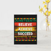 Afro-Amerikaanse trots Juneteenth gelooft te berei Kaart (Gele Bloem)