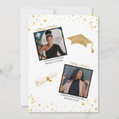 Afro-Amerikaanse Twin Sister Graduation Party Kaart (Achterkant)