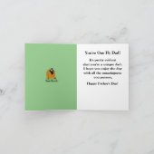 Afro-Amerikaanse Vaderdag Classy Suit & Stropdas Kaart (Binnen)