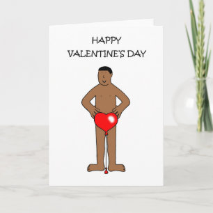 Afro-Amerikaanse Valentijn Mannelijke Humor Kaart