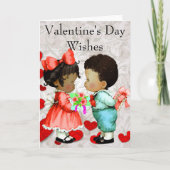  Afro-Amerikaanse Valentijnsdag Kaart (Voorkant)