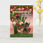 Afro-Amerikaanse Verjaardag Kaart - Kleindochter - (Gele Bloem)