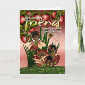 Afro-Amerikaanse Verjaardag Kaart - Vriend - Mooni (Voorkant)