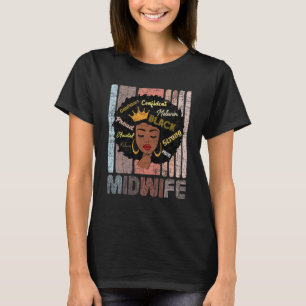 Afro-Amerikaanse verloskundige verloskundigen Doul T-shirt