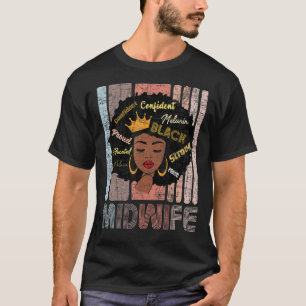 Afro-Amerikaanse verloskundige Verloskundigen Doul T-shirt