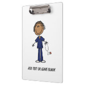 Afro-Amerikaanse verpleeghulp klembord (Links)