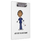 Afro-Amerikaanse verpleeghulp klembord (Rechts)