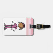 Afro-Amerikaanse verpleegster Bagagelabel (Voorkant horizontaal)