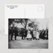 Afro-Amerikaanse veteranen, New York City, 1912 Briefkaart (Voorkant / Achterkant)