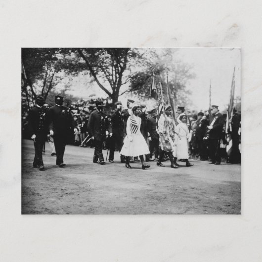 Afro-Amerikaanse veteranen, New York City, 1912 Briefkaart (Voorkant)