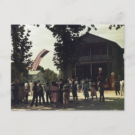 Afro-Amerikaanse viering van 4 juli Briefkaart (Voorkant)