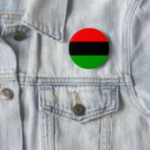 afro-Amerikaanse vlag afro-amerikaans Ronde Button 5,7 Cm (In situ)