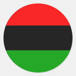 afro-Amerikaanse vlag afro-amerikaans Ronde Sticker