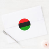 afro-Amerikaanse vlag afro-amerikaans Ronde Sticker (Envelop)