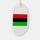 Afro-Amerikaanse vlag Keramisch Ornament (Rechts)