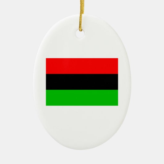 Afro-Amerikaanse vlag Keramisch Ornament (Voorkant)