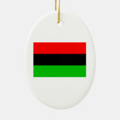 Afro-Amerikaanse vlag Keramisch Ornament (Achterkant)