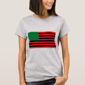 Afro-Amerikaanse vlag (met tekstadd-optie) T-shirt (Voorkant)