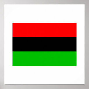 Afro-Amerikaanse vlag Poster