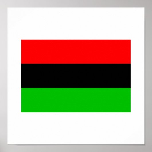 Afro-Amerikaanse vlag Poster (Voorkant)