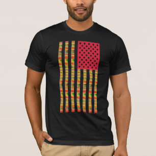 Afro-Amerikaanse vlag T-shirt