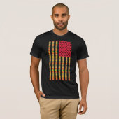 Afro-Amerikaanse vlag T-shirt (Voorkant volledig)