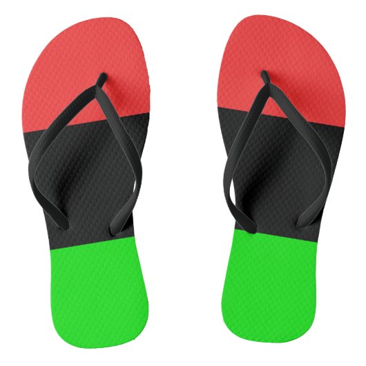 Afro-Amerikaanse vlag Teenslippers (Voetbed)