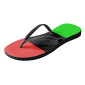 Afro-Amerikaanse vlag Teenslippers (Schuin)