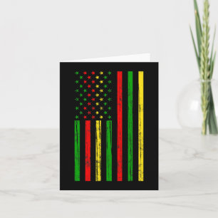 Afro-Amerikaanse vlag voor zwarte geschiedenis maa Kaart