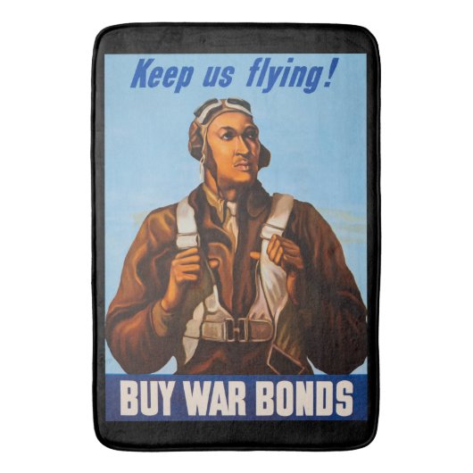 Afro-Amerikaanse vliegeniers gevechtspiloten WO2 Badmat (Voorkant Verticaal)