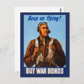 Afro-Amerikaanse vliegeniers gevechtspiloten WO2 Briefkaart (Voorkant / Achterkant)