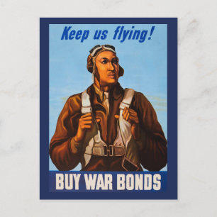 Afro-Amerikaanse vliegeniers gevechtspiloten WO2 Briefkaart