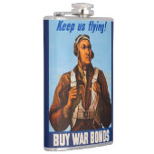 Afro-Amerikaanse vliegeniers gevechtspiloten WO2 Heupfles (Rechts)