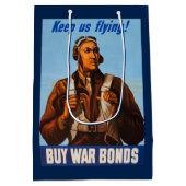 Afro-Amerikaanse vliegeniers gevechtspiloten WO2 Medium Cadeauzakje (Achterkant)