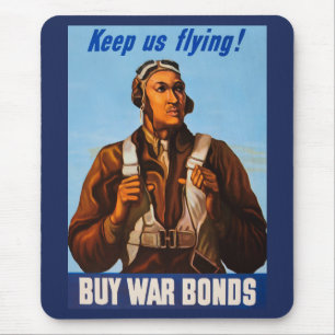 Afro-Amerikaanse vliegeniers gevechtspiloten WO2 Muismat